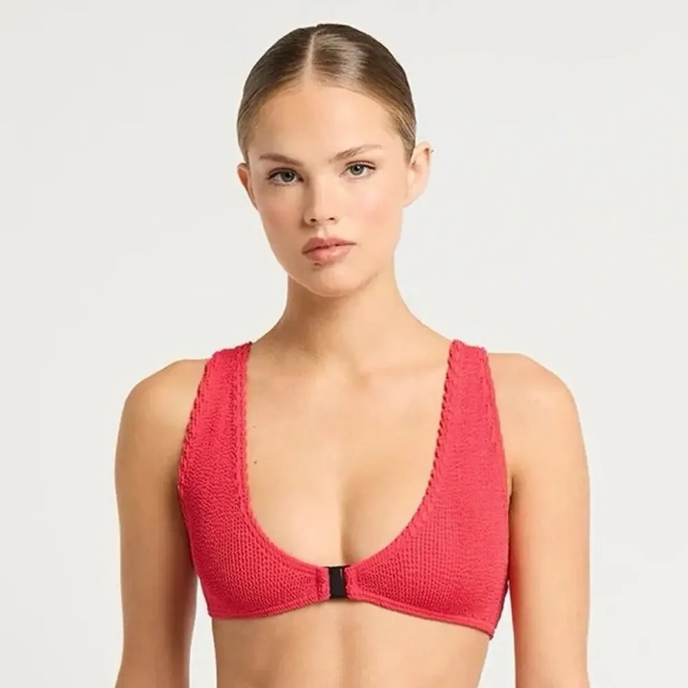 bond-eye clasp scout crop nectarine top NWT OS